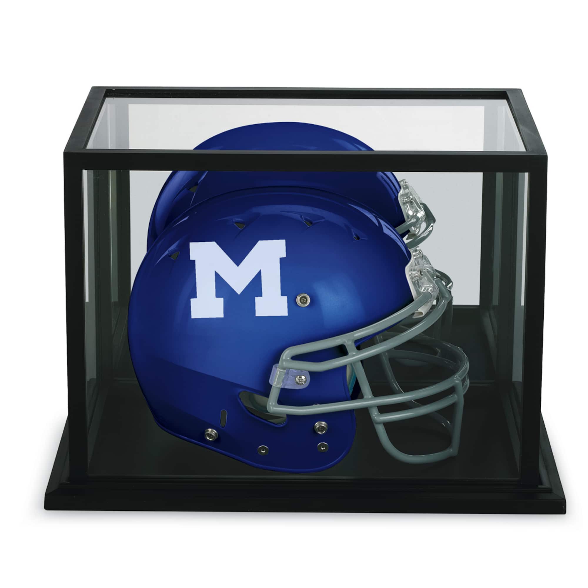 case for vintage football helmet Freezing point 866 Mini Helmets Display Wall Mount Deep Small Shadow Box Frame Memory Box Keepsakes : Sports & Outdoors sized football helmet in 5 sides of clear UV BallQube Polystyrene Football Helmet Display
